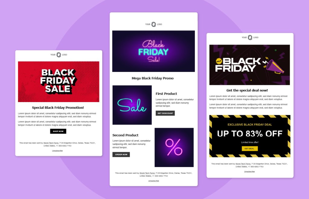 Black Friday & Cyber Monday Email Templates That Help You Sell