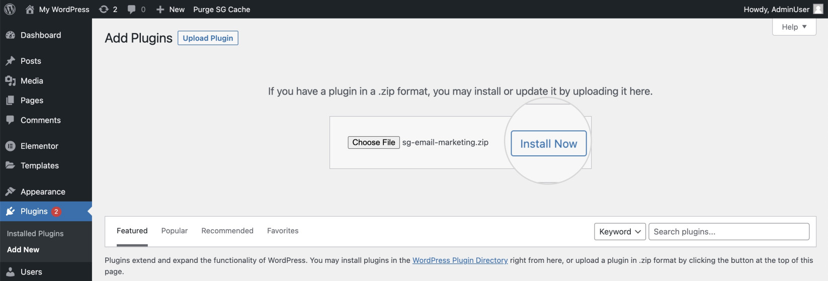 How to install the Email Marketing plugin on your WordPress site