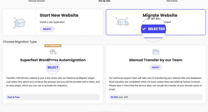 Migrate your website with the Superfast WordPress Automigration