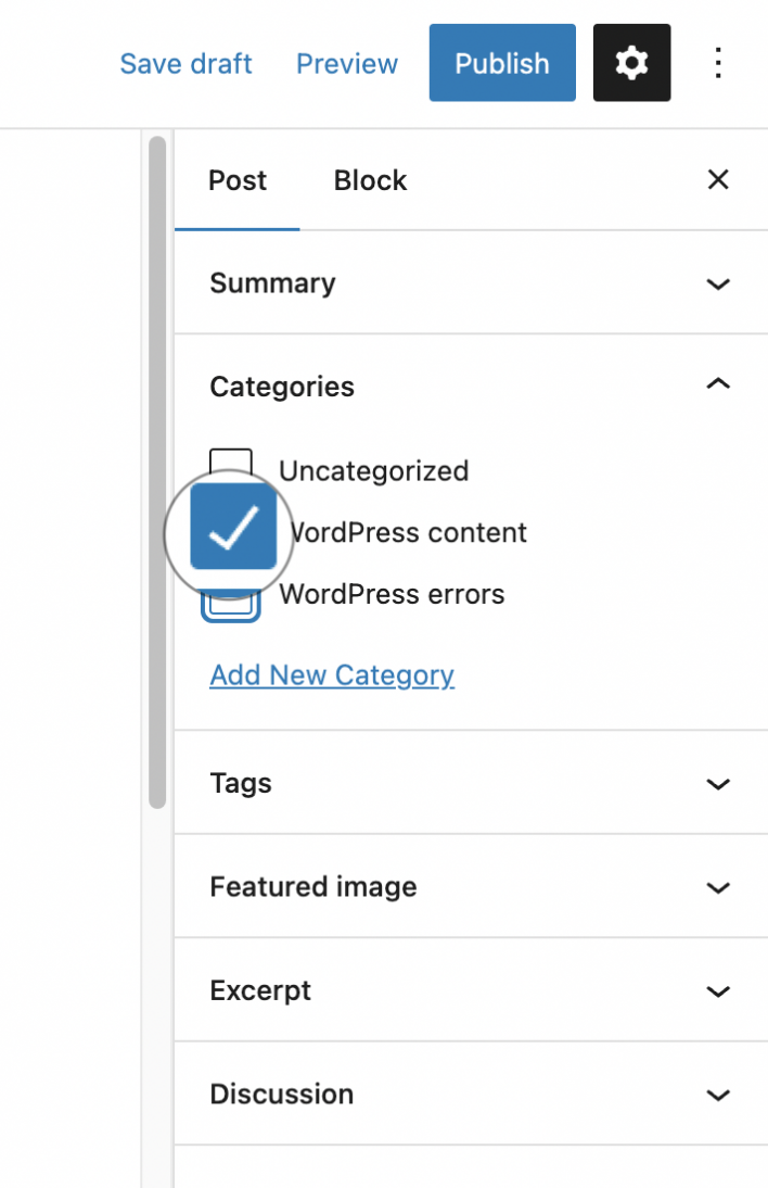 WordPress get post category