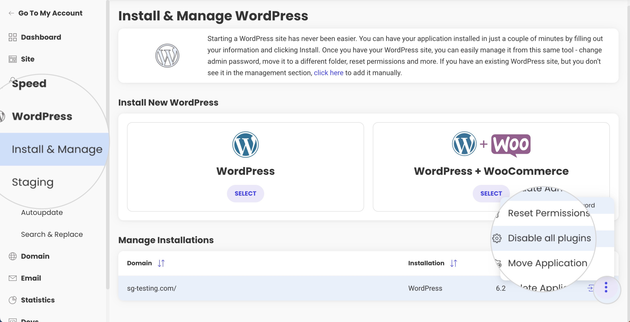 Disable all WordPress plugins from Site Tools to stop HTTP 429 Error