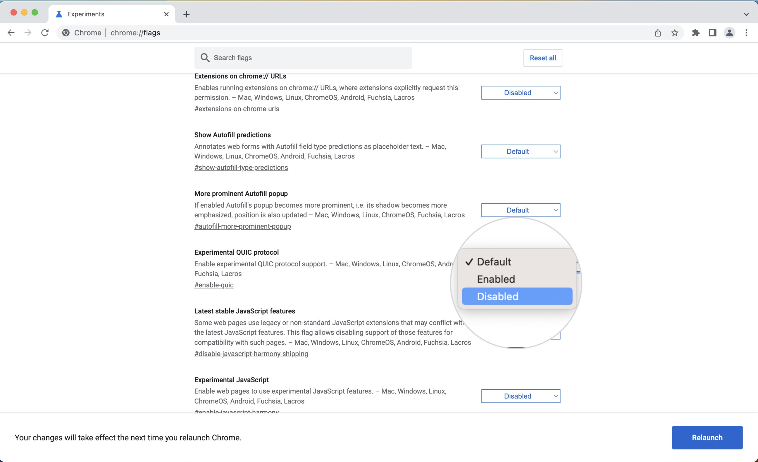 Disable the QUIC protocol in Google Chrome to fix NET::ERR_SSL_OBSOLETE_VERSION