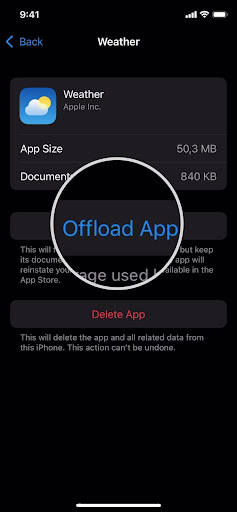 How to clear app cache - Offload app