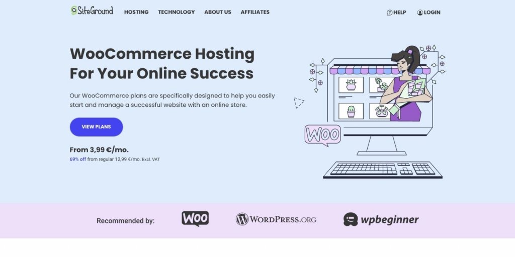 How to create an ecommerce site SiteGround Woocommerce hosting