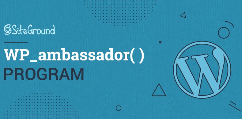 SiteGround WordPress Ambassadors Program