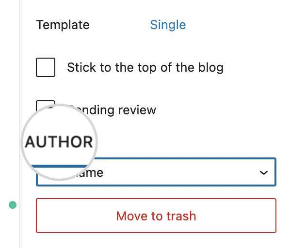 Change author post in WordPress