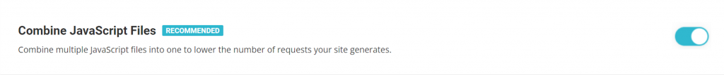 Combine JavaScript files with Siteground Optimizer