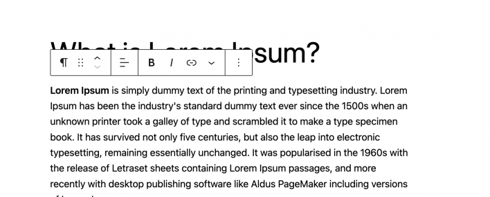 Formatting WordPress post