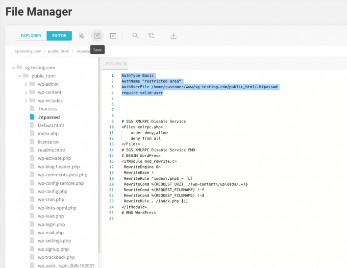 Inspect the website's .htaccess file - Remove the code prompting authentication