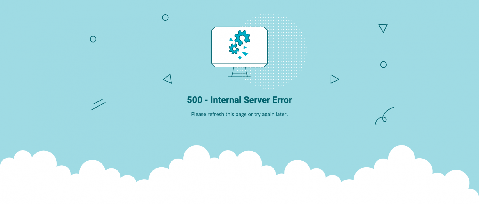 Custom page for "500 Internal Server Error"