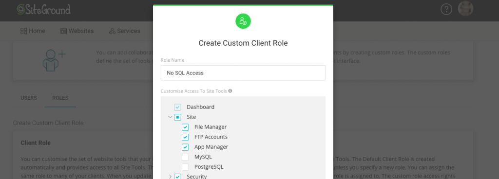 Manage the set of tools available to your clients