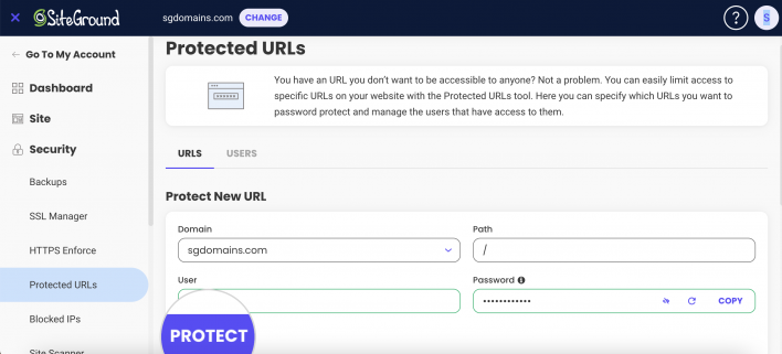 Protect your URL