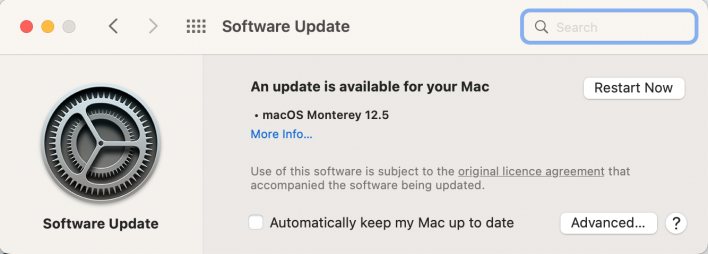 Update Mac OS version